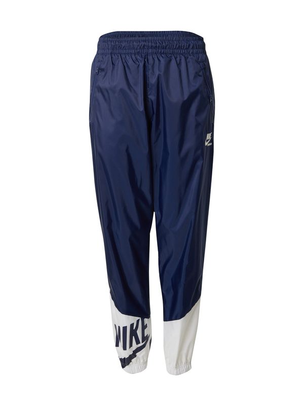 Nike Sportswear Nike Sportswear Hlače  mornarsko plava / bijela