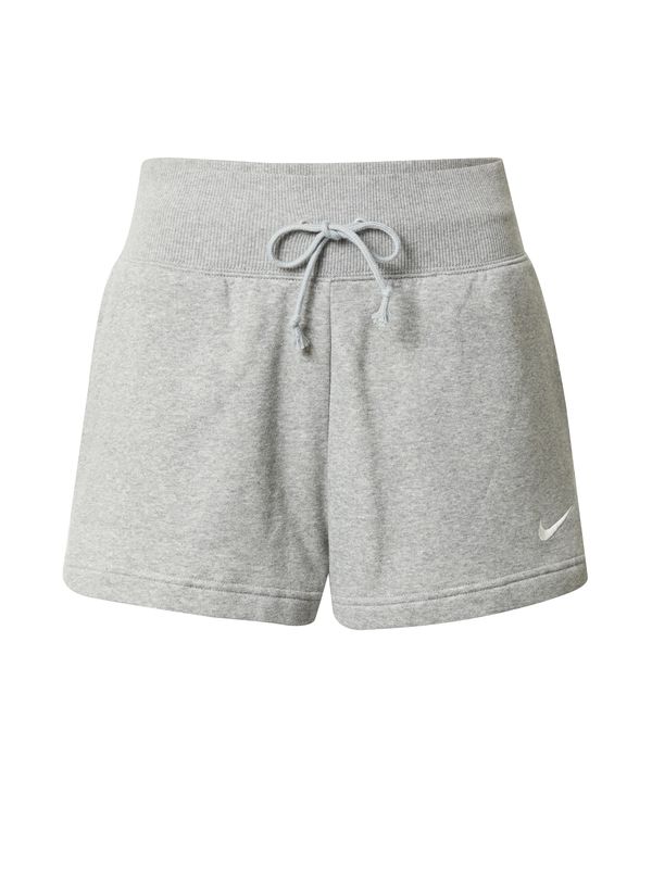 Nike Sportswear Nike Sportswear Hlače 'Phoenix Fleece'  siva melange / bijela