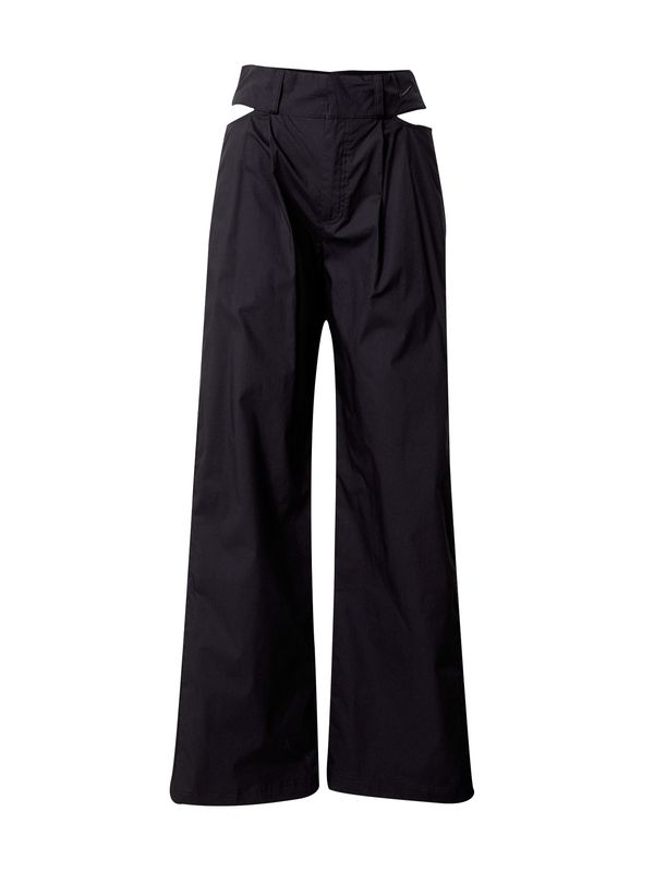 Nike Sportswear Nike Sportswear Hlače s naborima  crna