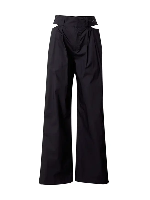 Nike Sportswear Nike Sportswear Hlače s naborima  crna