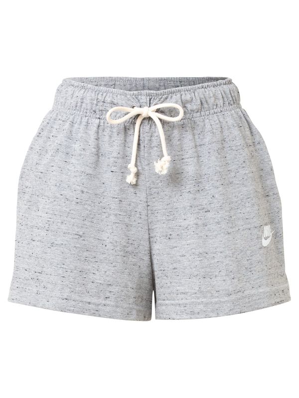 Nike Sportswear Nike Sportswear Hlače  siva melange / bijela