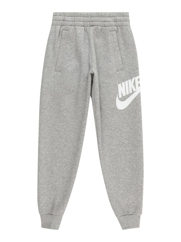 Nike Nike Sportswear Hlače  siva melange / bijela