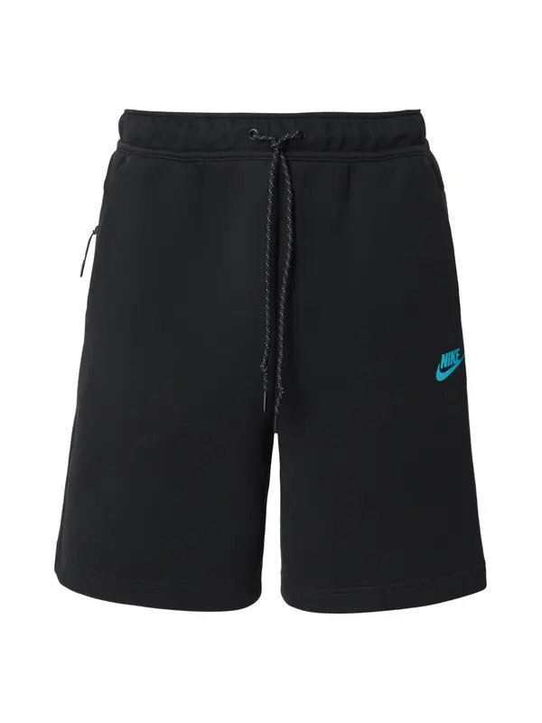 Nike Sportswear Nike Sportswear Hlače 'TCH FLC'  akvamarin / crna