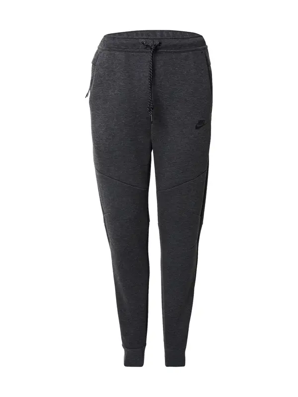 Nike Sportswear Nike Sportswear Hlače 'TCH FLC'  antracit siva / crna