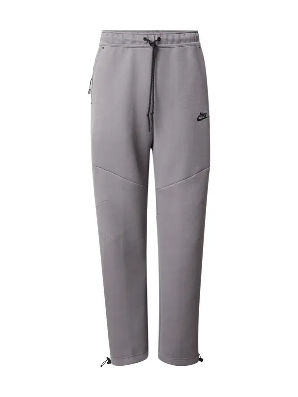 Nike Sportswear Nike Sportswear Hlače 'TECH FLC'  siva / crna