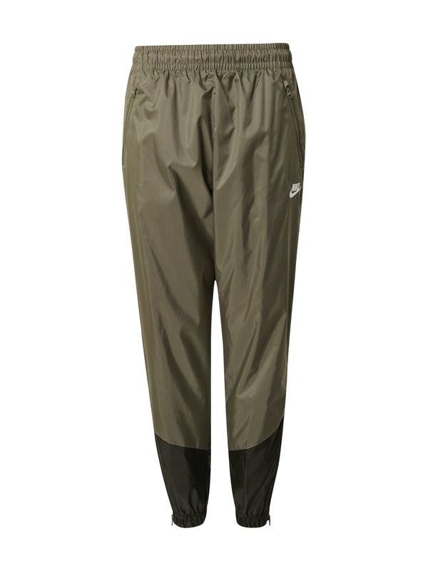 Nike Sportswear Nike Sportswear Hlače 'Windrunner'  maslinasta / tamno zelena