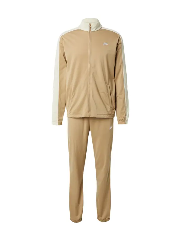 Nike Sportswear Nike Sportswear Jogging komplet 'CLUB'  bež / svijetlobež / bijela