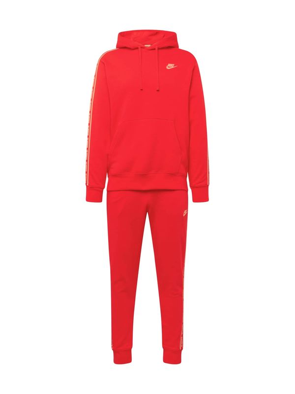 Nike Sportswear Nike Sportswear Jogging komplet 'CLUB FLEECE'  crvena / bijela