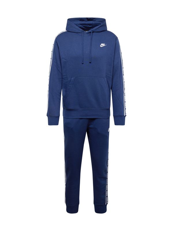 Nike Sportswear Nike Sportswear Jogging komplet 'CLUB FLEECE'  mornarsko plava / bijela
