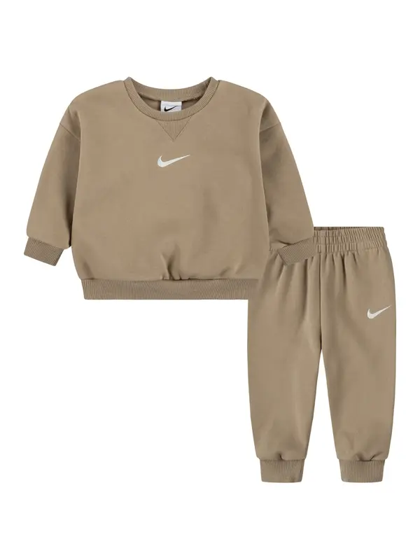 Nike Sportswear Nike Sportswear Jogging komplet 'ESSENTIAL'  boja pijeska / bijela
