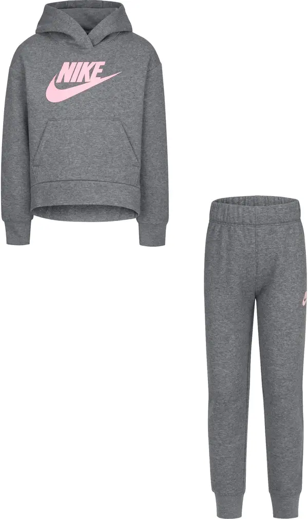 Nike Sportswear Nike Sportswear Jogging komplet  siva melange / roza