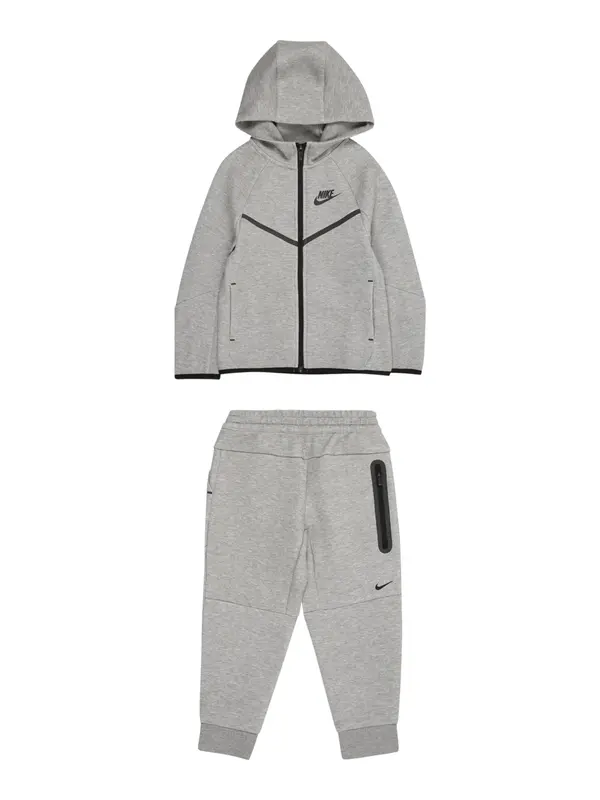 Nike Sportswear Nike Sportswear Jogging komplet 'TECH FLEECE'  siva melange / crna