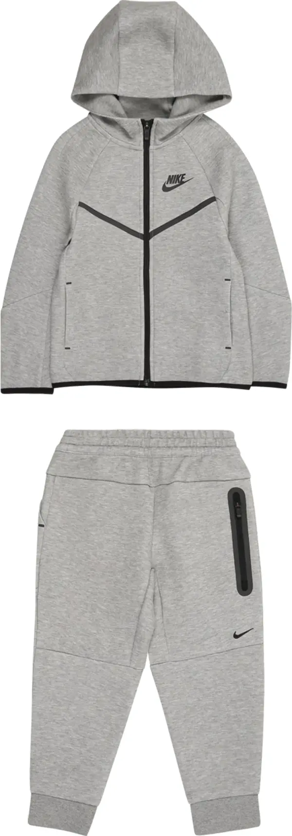 Nike Sportswear Nike Sportswear Jogging komplet 'TECH FLEECE'  siva melange / crna