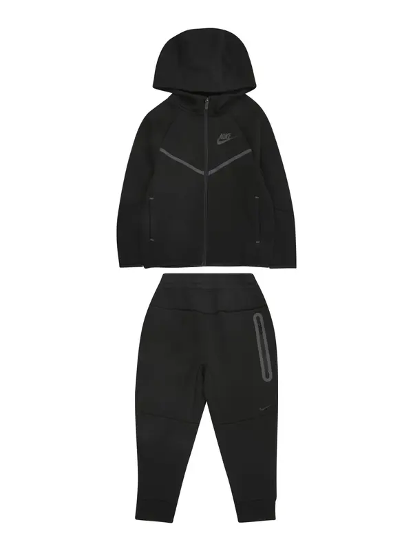 Nike Sportswear Nike Sportswear Jogging komplet 'TECH FLEECE'  tamo siva / crna