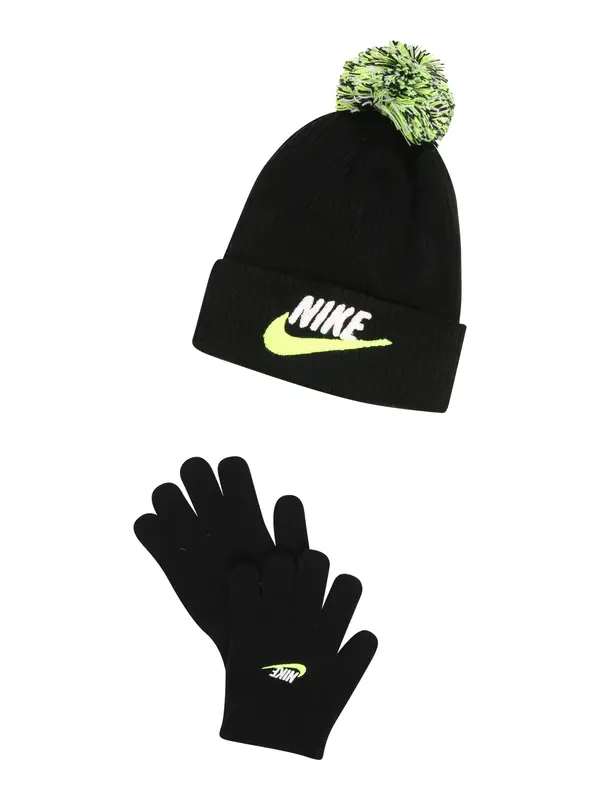 Nike Sportswear Nike Sportswear Kapa 'CLUB'  neonsko zelena / crna / bijela