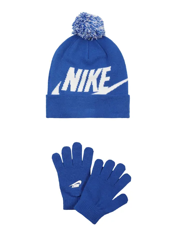 Nike Sportswear Nike Sportswear Komplet 'Mütze & Handschuhe'  kraljevsko plava / bijela