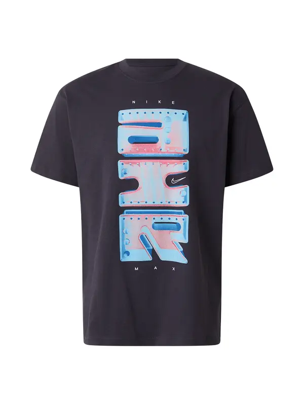 Nike Sportswear Nike Sportswear Majica 'AM DAY PLUS'  azur / akvamarin / roza / crna