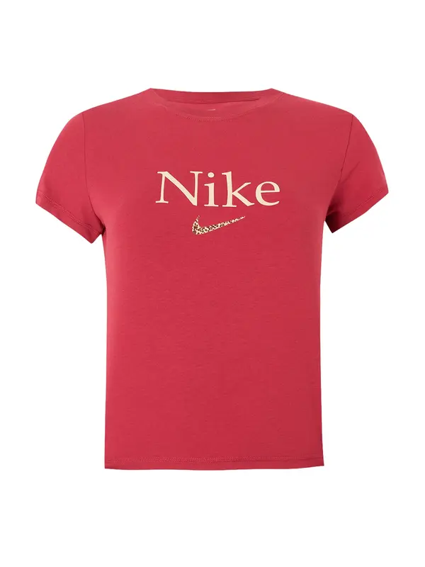 Nike Sportswear Nike Sportswear Majica  bež / crvena