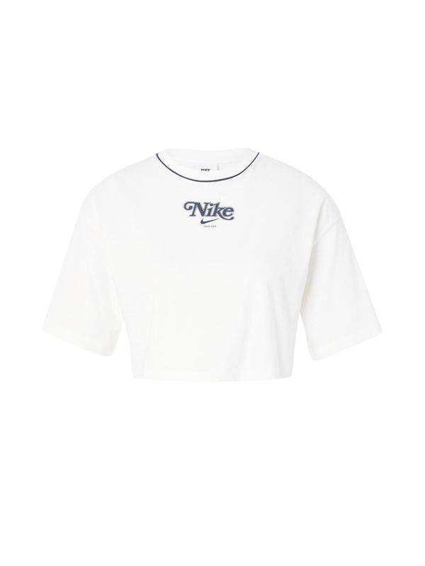 Nike Sportswear Nike Sportswear Majica  boja slonovače / morsko plava