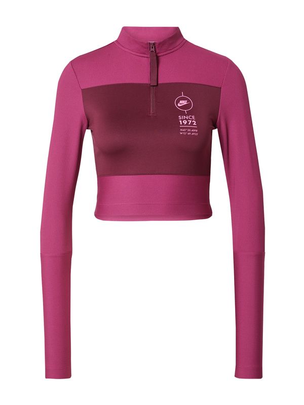 Nike Sportswear Nike Sportswear Majica  ciklama / tamno roza / bijela