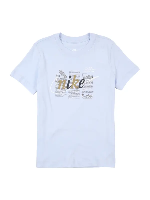 Nike Sportswear Nike Sportswear Majica 'CLUB'  svijetloplava / sepija / crna / bijela