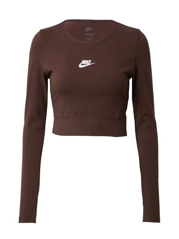 Nike Sportswear Nike Sportswear Majica 'Emea'  smeđa / bijela
