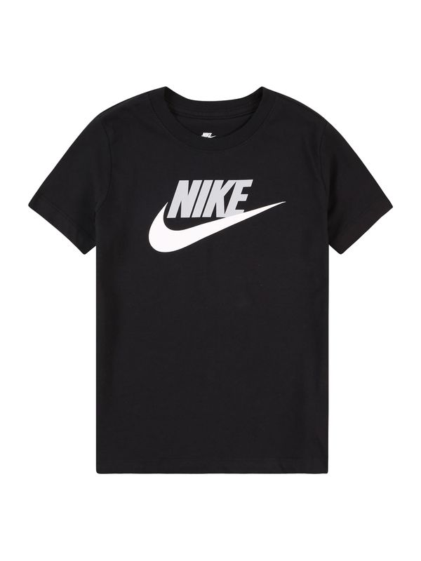 Nike Nike Sportswear Majica 'FUTURA HBR'  svijetlosiva / crna / bijela