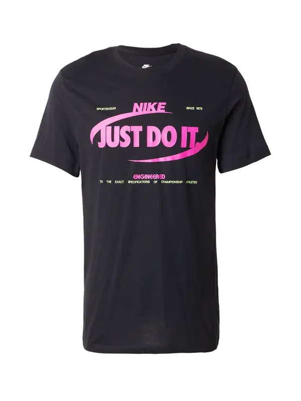 Nike Sportswear Nike Sportswear Majica  neonsko zelena / svijetloroza / crna