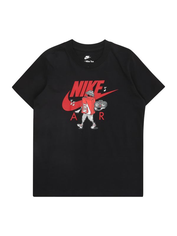 Nike Sportswear Nike Sportswear Majica  siva / crvena / crna / bijela