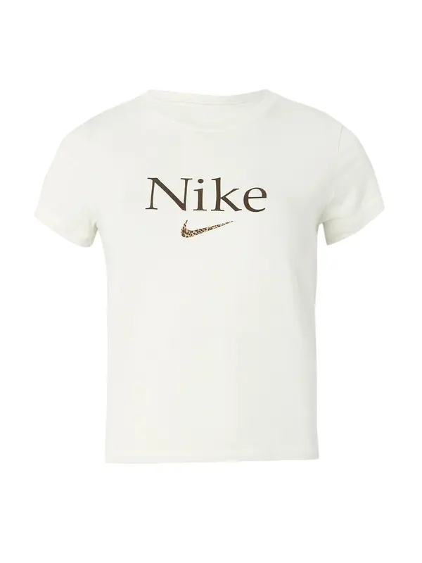 Nike Sportswear Nike Sportswear Majica  smeđa / cappuccino / bijela
