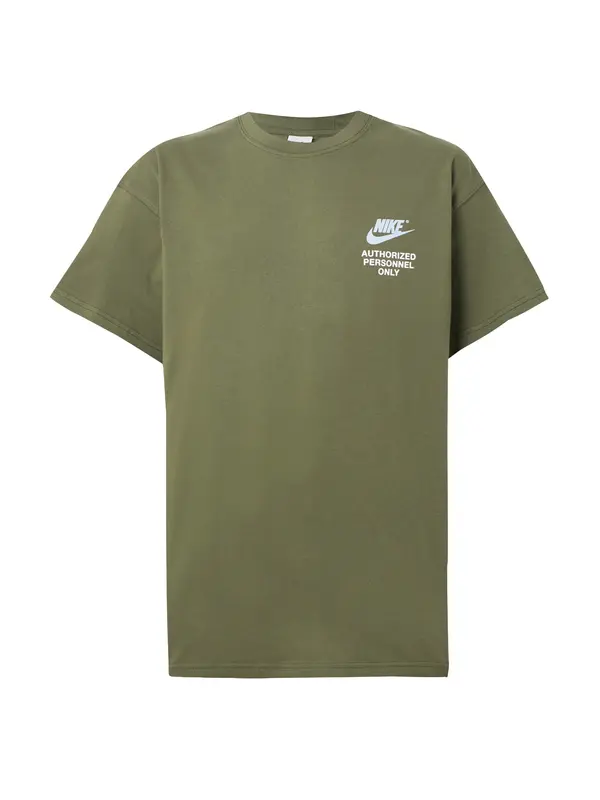 Nike Sportswear Nike Sportswear Majica  svijetloplava / maslinasta / bijela