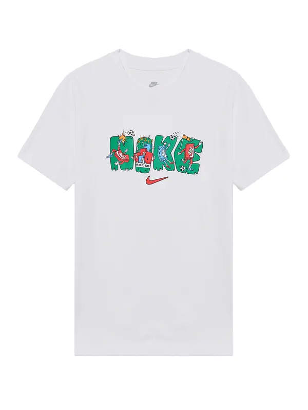 Nike Sportswear Nike Sportswear Majica  svijetloplava / smaragdno zelena / svijetlocrvena / bijela
