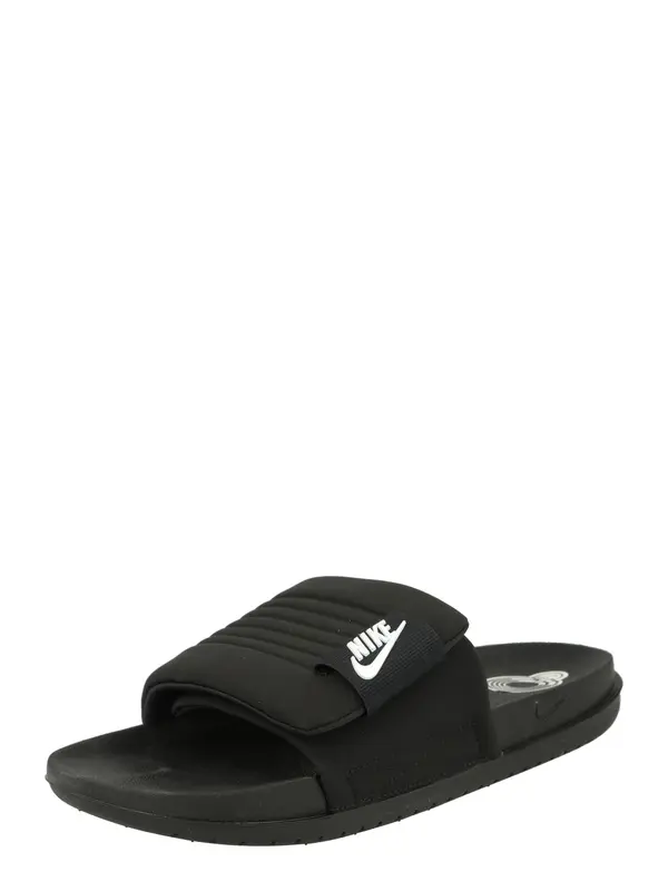 Nike Sportswear Nike Sportswear Natikače s potpeticom 'OffCourt Adjust'  crna / bijela