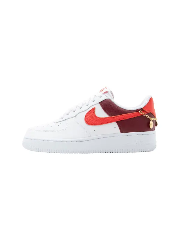 Nike Sportswear Nike Sportswear Niske tenisice 'Air Force 1 '07'  ciglasto crvena / bordo / bijela