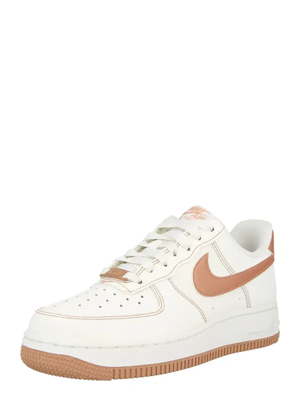 Nike Sportswear Nike Sportswear Niske tenisice 'AIR FORCE 1 '07'  ecru/prljavo bijela / smeđa