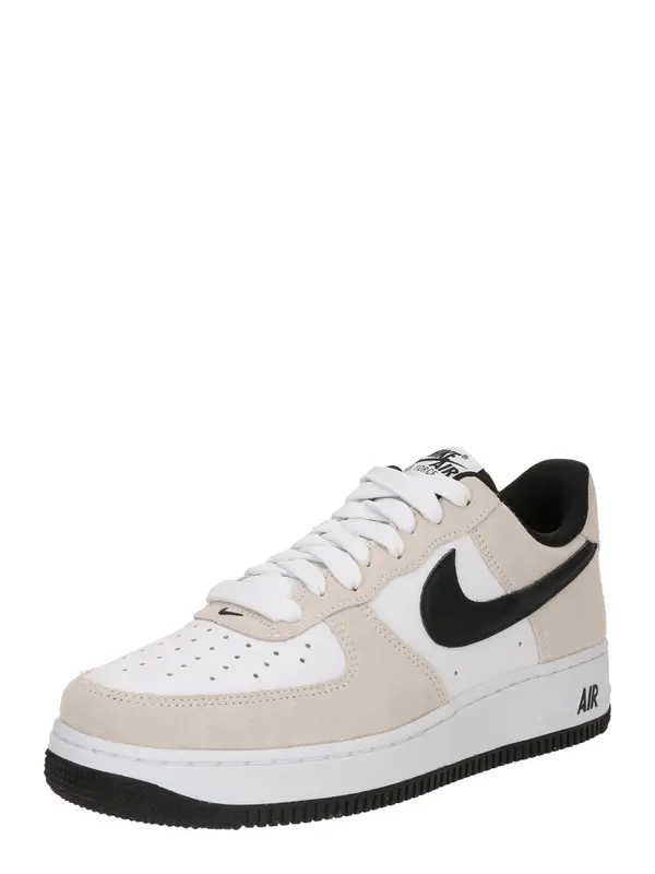 Nike Sportswear Nike Sportswear Niske tenisice 'AIR FORCE 1 '07 LV8'  boja pijeska / crna / bijela