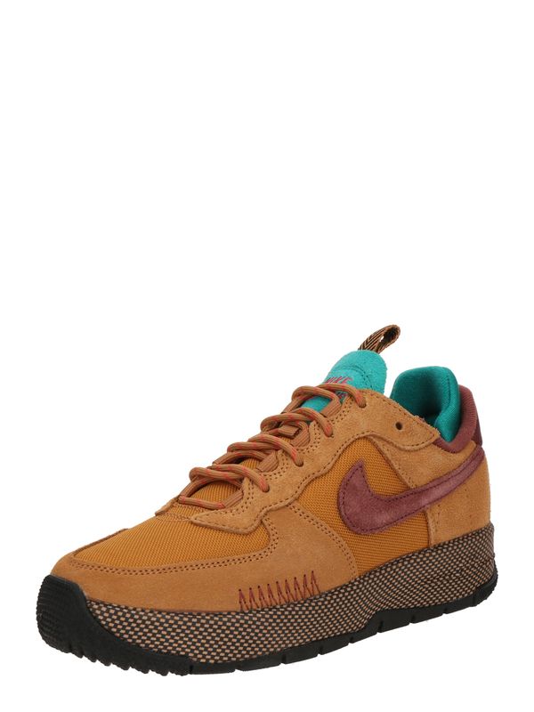 Nike Sportswear Nike Sportswear Niske tenisice 'AIR FORCE 1'  tirkiz / kestenjasto smeđa / sepija