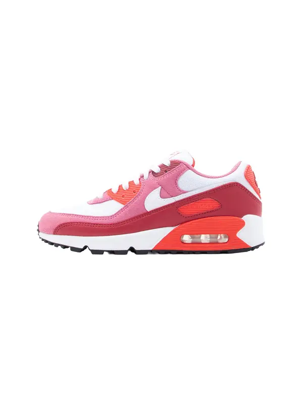 Nike Sportswear Nike Sportswear Niske tenisice 'AIR MAX 90'  ružičasto crvena / tamno roza / svijetlocrvena / bijela