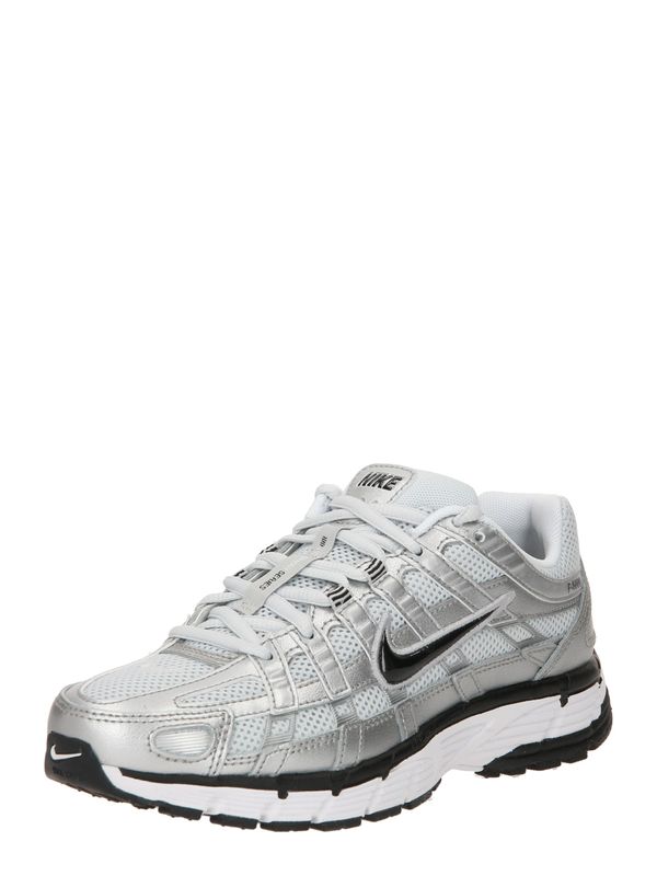 Nike Nike Sportswear Niske tenisice 'P-6000'  crna / srebro / bijela