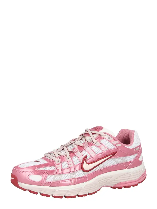 Nike Sportswear Nike Sportswear Niske tenisice 'P-6000'  prljavo roza / tamno crvena / bijela