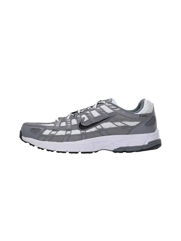 Nike Sportswear Nike Sportswear Niske tenisice 'P-6000'  tamo siva / crna / bijela