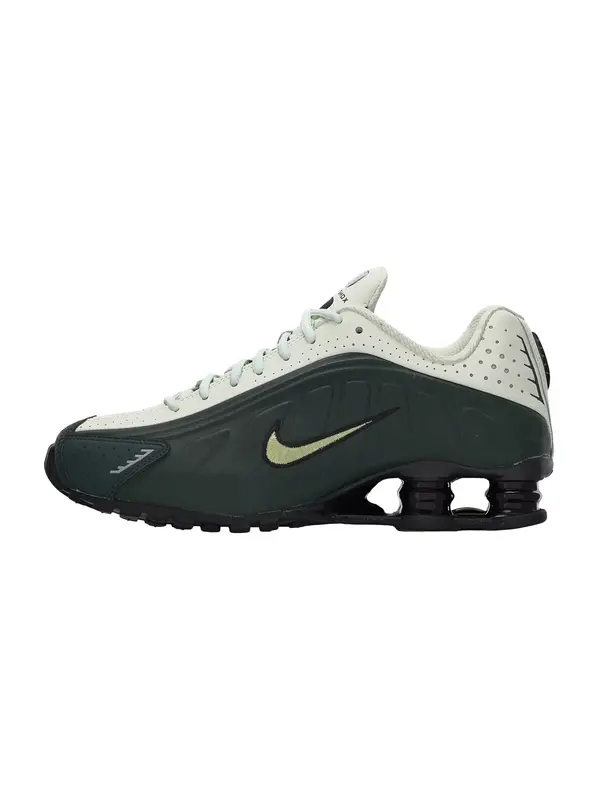Nike Sportswear Nike Sportswear Niske tenisice 'SHOX R4'  zlatna / crna / prljavo bijela