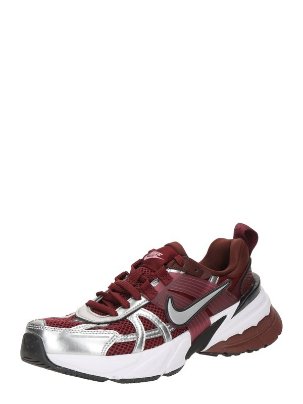 Nike Sportswear Nike Sportswear Niske tenisice 'V2K'  tamno crvena / crna / srebro