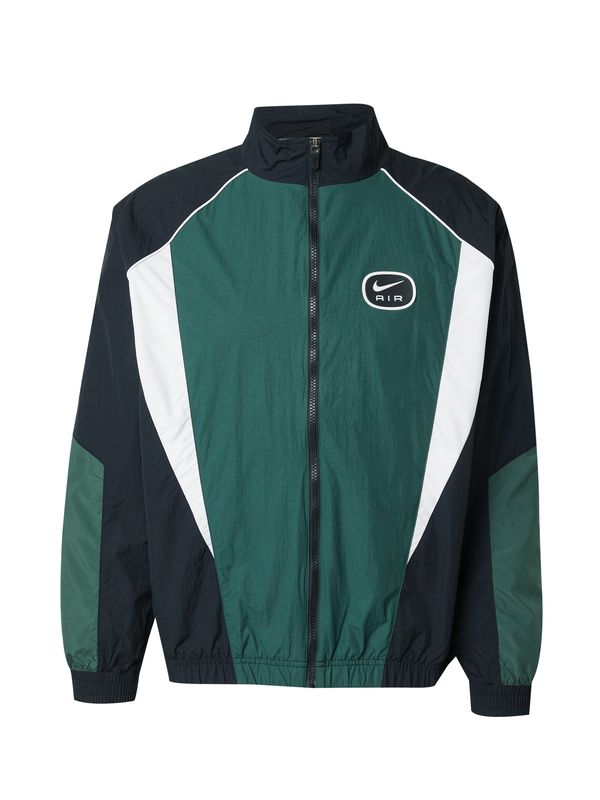 Nike Sportswear Nike Sportswear Prijelazna jakna 'AIR'  smaragdno zelena / crna / bijela