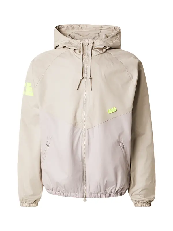 Nike Sportswear Nike Sportswear Prijelazna jakna  bež / sivkasto bež / limeta / crna