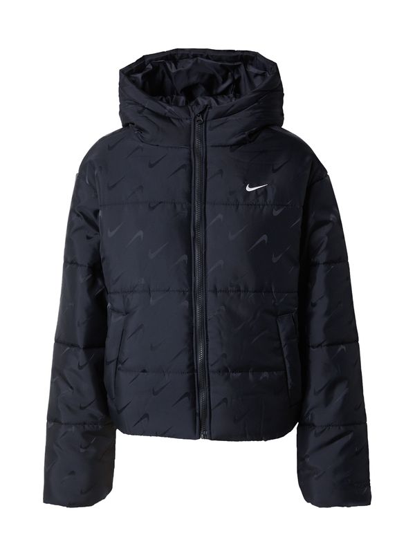 Nike Sportswear Nike Sportswear Prijelazna jakna 'Classic'  crna / bijela