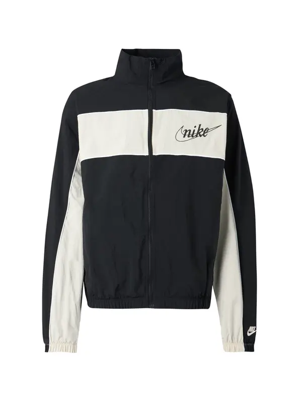 Nike Sportswear Nike Sportswear Prijelazna jakna 'CLUB'  crna / bijela