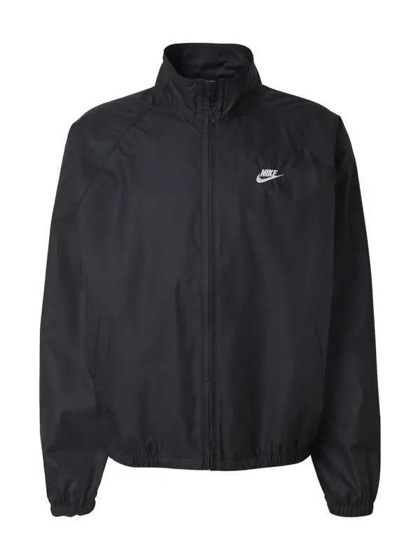 Nike Sportswear Nike Sportswear Prijelazna jakna 'CLUB'  crna / bijela