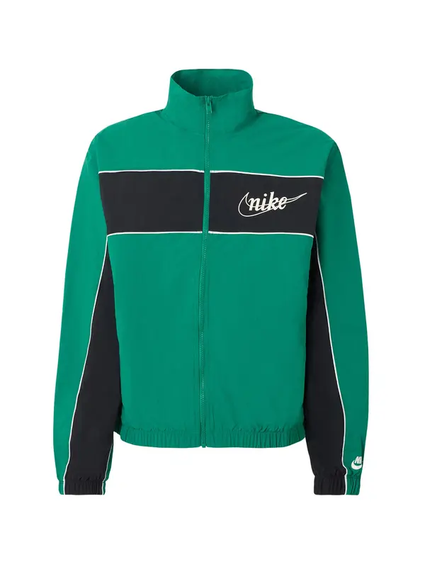 Nike Sportswear Nike Sportswear Prijelazna jakna 'CLUB'  travnato zelena / crna / bijela