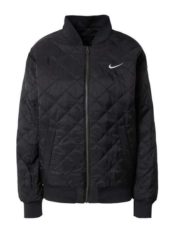 Nike Sportswear Nike Sportswear Prijelazna jakna  crna / bijela
